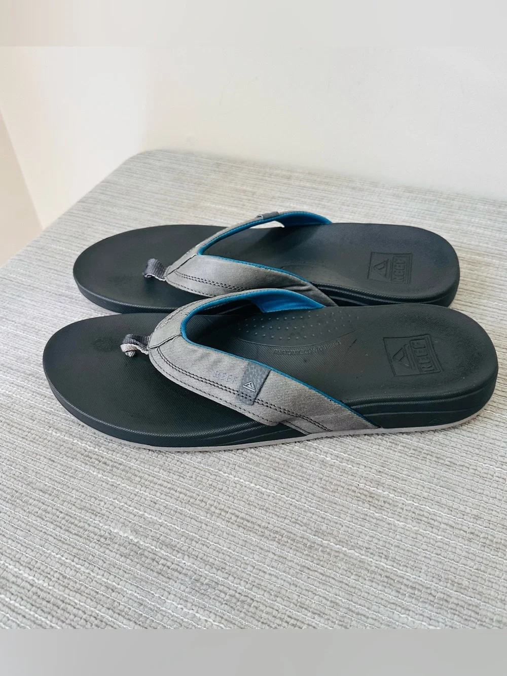 Reef CUSHION SPRING Casual Flip Flop Sandals CI3635 Gray Men's Size 12